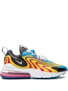 Nike Air Max 270 React Eng Sneakers In Yellow,light Blue,fuchsia