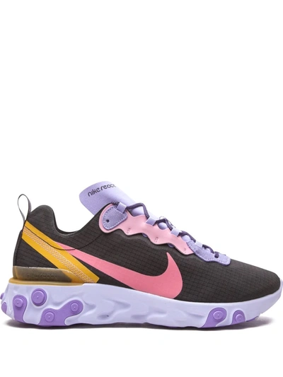 Nike React Element 55 Trainers In Black