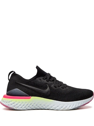 Nike Epic React Flyknit 2 Sneakers In Black