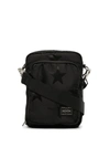Porter-yoshida & Co Small Star-print Shoulder Bag In Black