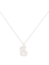 Loveness Lee B Alphabet Pendant Necklace In Silver
