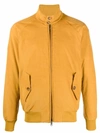 Baracuta Mens Yellow Cotton Outerwear Jacket In Mandarin