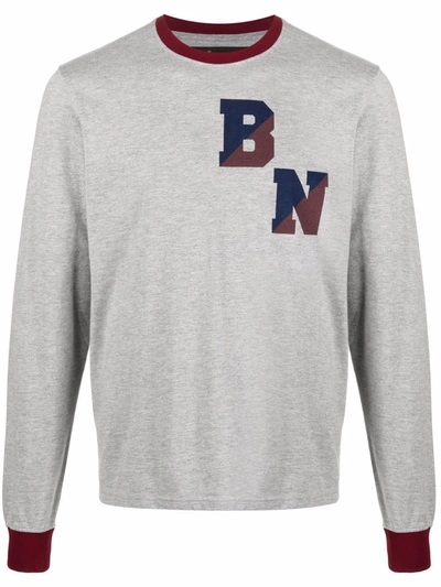 Baracuta Noah Printed Cotton-jersey T-shirt In Grey