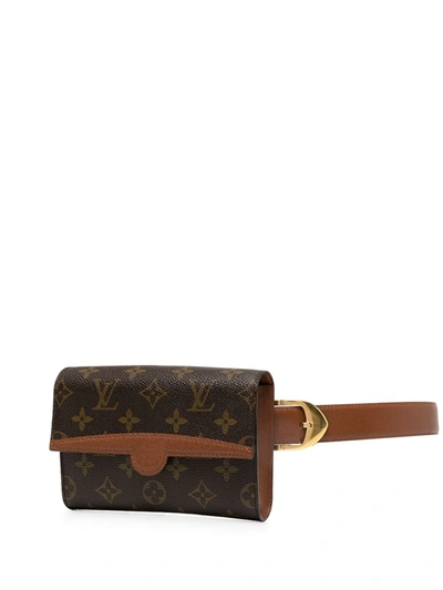 Pre-owned Louis Vuitton 1997  Arche Belt Bag In Brown