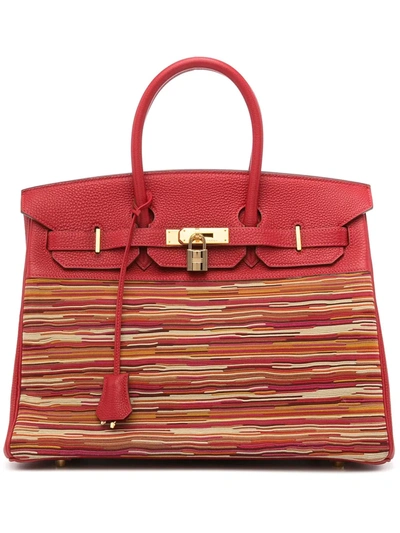 Pre-owned Hermes 2003  Birkin 35 Handbag In Red
