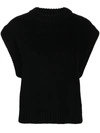 Lisa Yang Chunky Knitted Cashmere Top In Black