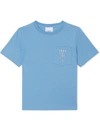 Burberry Boy's Tb Stud Embellished T-shirt In Blue