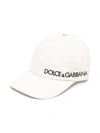 Dolce & Gabbana Logo-embroidered Cap In White