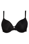 Chantelle Lace Modern Comfort Flex T-shirt Bra In Black