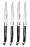 Au Nain French Home S Laguiole Steak Knives In Black