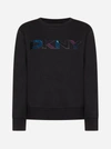 DKNY LOGO COTTON BLEND SWEATSHIRT