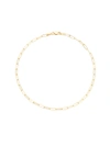 SAKS FIFTH AVENUE WOMEN'S 14K YELLOW GOLD SMALL PAPER CLIP CHAIN ANKLET/9"