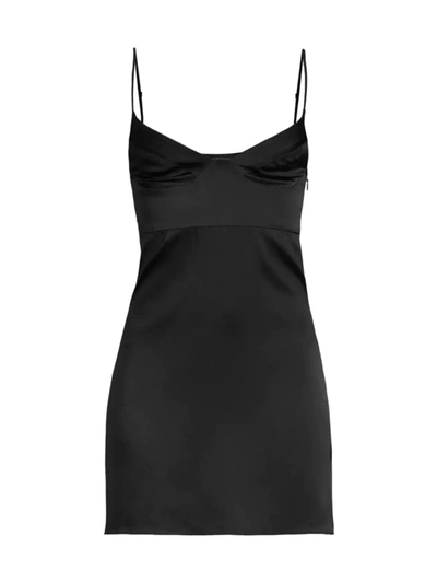 Kiki De Montparnasse Tous Les Jours Slip Nightgown In Black