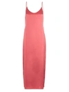 La Perla Long Sleeveless Silk Gown In Rose Noisette