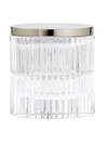 Labrazel Prisma Clear Canister & Lid In Polished Nickel