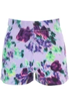KENZO KNIT SHORTS WITH BLURRED FLOWERS