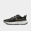 Nike React Miler 2 Women's Road Running Shoes In Black,dark Smoke Grey,platinum Tint,metallic Gold