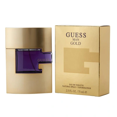 Guess Mens  Gold Edt 2.5 oz Fragrances 085715320704 In Gold Tone,white
