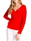 Pj Salvage Textured Essentials Ribbed Knit Lounge Top In Red