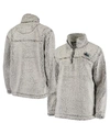 G-iii 4her By Carl Banks Women's Gray San Jose Sharks Sherpa Quarter-zip Pullover Jacket In Gray