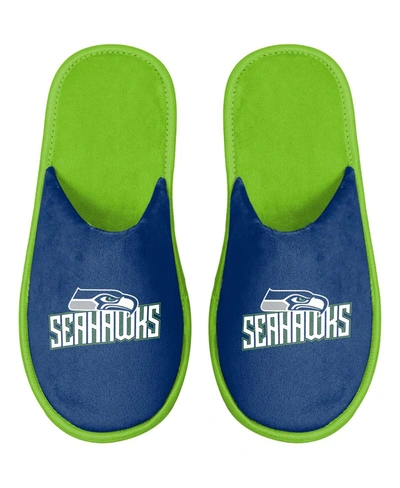 Foco Men's Seattle Seahawks Scuff Slide Slippers In Navy