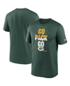 Nike Men's Big And Tall Green Bay Packers Legend Local Phrase Performance T-shirt In Green