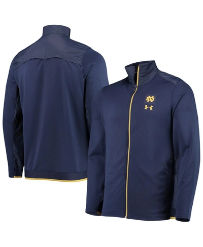 Under Armour Men's Navy Notre Dame Fighting Irish 2021 Sideline Command Full-zip Jacket