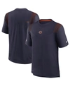 Nike Men's Navy Chicago Bears Sideline Player Uv Performance T-shirt In Navy