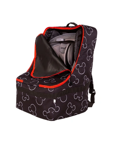 J L Childress Disney Baby Ultimate Padded Backpack Car Seat Travel Bag, Mickey In Black