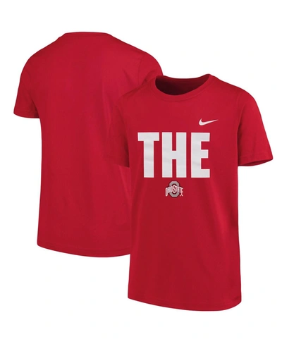 Nike Youth Boys Scarlet Ohio State Buckeyes Local T-shirt