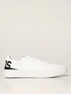 Gcds Bucket Logo-print Leather Sneakers In Black