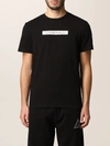 Just Cavalli Cotton T-shirt With Logo In Black