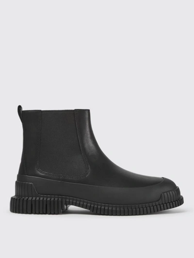 Camper Pix  Ankle Boots In Calfskin In Black