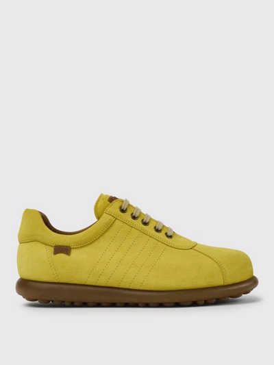 Camper Pelotas  Sneakers In Nubuck In Yellow