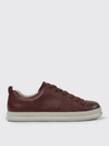Camper Runner Four Round-toe Leather Sneakers In Burgundy