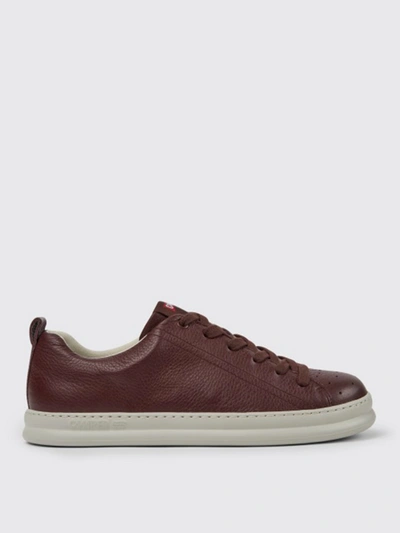 Camper Runner  Sneakers In Calfskin In Burgundy