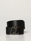 Christian Louboutin Happy Rui Logo Buckle Leather Belt In Black