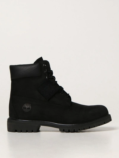 Timberland Lace-up Leather Boots In Black