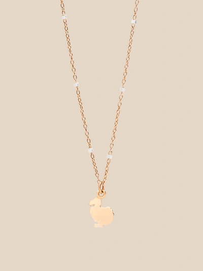 Dodo Mini  Necklace In Rose Gold