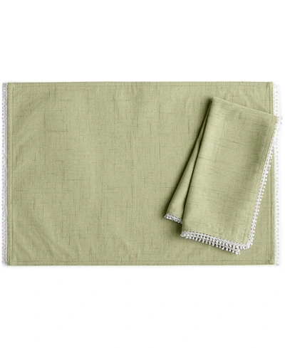 Lenox French Perle 19" X 19" Napkin In Pistachio