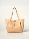 Patrizia Pepe Bag In Grained Leather In Beige