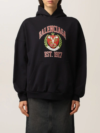 balenciaga sweatshirt womens navy