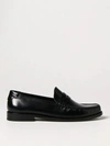Saint Laurent Monogram Penny Loafers In Calf Leather In Black