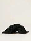 Sebastian Milano Womens Black Leather Sandals In Black