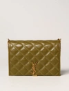 SAINT LAURENT CROSSBODY BAGS SAINT LAURENT WOMEN colour GREEN,356524012