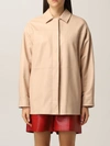 Max Mara Olivi Leather Jacket In Pink