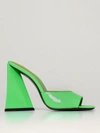 Attico Devon Patent Leather Sandals In Mint