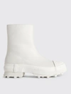 Camperlab Traktori Zipped Ankle Boots In White