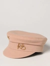 Ruslan Baginskiy Beige Safety Pin Wool Baker Boy Cap In Beige