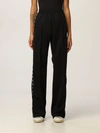 Golden Goose Star Collection Wide-leg Track Pants In Black